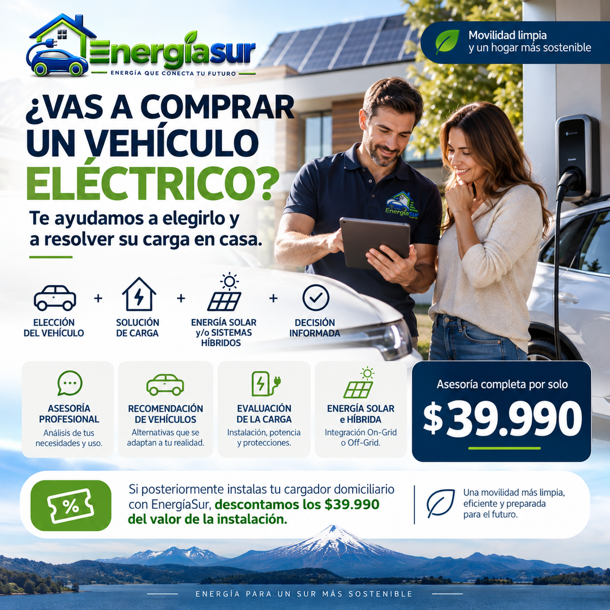 Asesoría para Comprar tu Vehículo Eléctrico + Solución de Carga